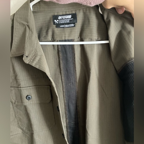 OFF THE GRID - Thunderbolt shirt- short sleeve (Olive) - Picture 5 of 12